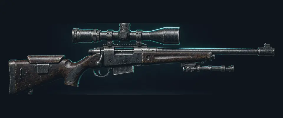Mosin-Nagant marksman rifle render